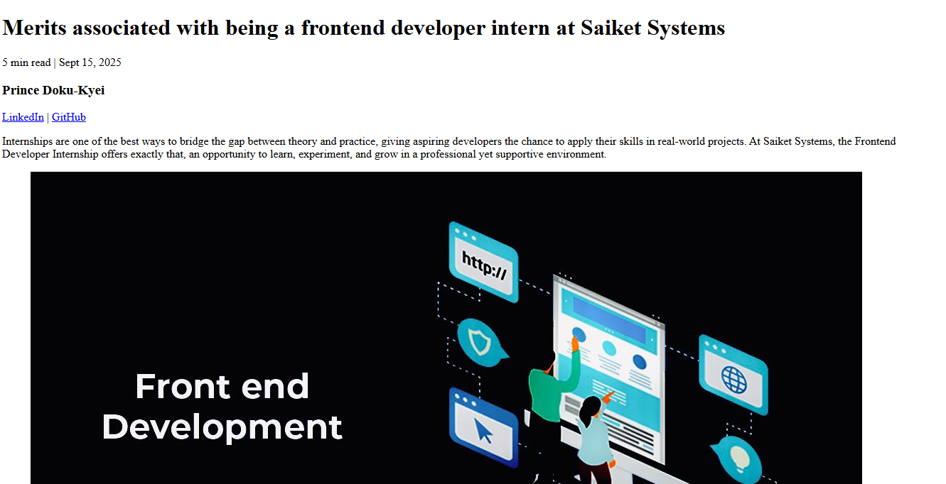 Frontend Development Blog